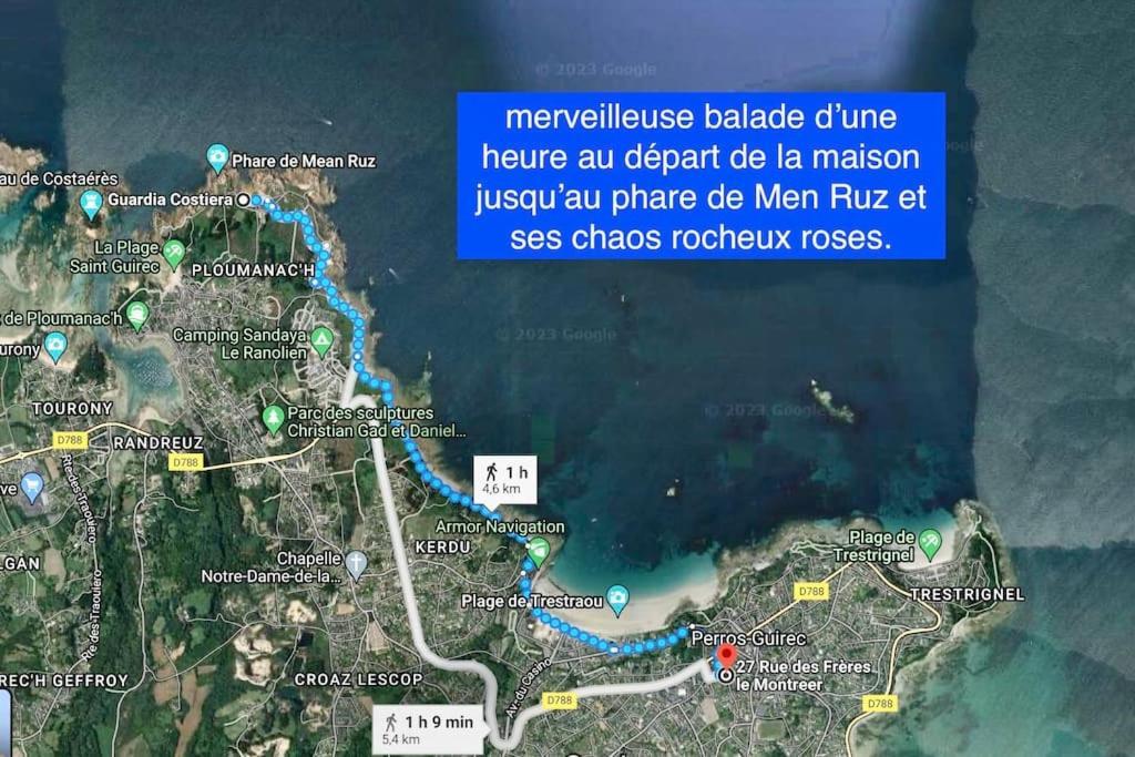 Maison Perros-Guirec 2 Chambres, Plages Et Centre Ville. 6 Pers. Eksteriør billede